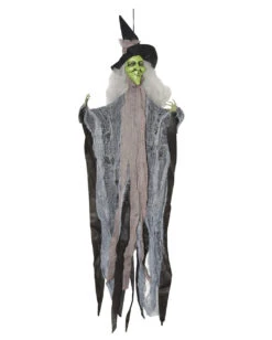 Hexe Mit Positionierbaren Armen & Fetzenkleid -Halloween Lieferungen hexe mit biegsamen armen und fetzenkleid hexe with flexible arms and tattered dress halloween deko 54122 04