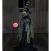 Hexe Mit Hexenkugel Halloween Animatronic -Halloween Lieferungen hexe mit wahrsagekugel halloween animatronic fortune teller witch halloween animated prop horror und halloween deko 51248