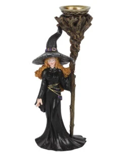 Hexe Mit Magierstab Backflow Räucherkegelhalter 6 Hexe Mit Magierstab Backflow Räucherkegelhalter -Halloween Lieferungen hexe mit zauberstab backflow raeucherkegelhalter witch with staff backflow insence burner 51126 02