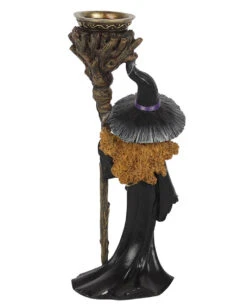 Hexe Mit Magierstab Backflow Räucherkegelhalter 7 Hexe Mit Magierstab Backflow Räucherkegelhalter -Halloween Lieferungen hexe mit zauberstab backflow raeucherkegelhalter witch with staff backflow insence burner 51126 03