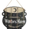 Hexenkessel Dekoschild 2 Hexenkessel Dekoschild -Halloween Lieferungen hexenkessel haengeschild witches brew cauldron hanging sign halloween deko walpurgisnacht deko 51669 01