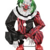 Hockender Horror Clown Animatronic Mit Bewegung -Halloween Lieferungen hockender horror clown animatronic mit bewegung licht und sound 37580