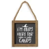 „I´m Only Here For The Candy“ Halloween Wandbild 15cm 1 „I´m Only Here For The Candy“ Halloween Wandbild 15cm -Halloween Lieferungen holz schild im only here for the candy 15cm wood wall sign halloween dekoschild halloween 54237