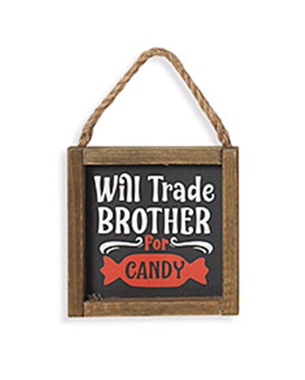 „Will Trade Brother For Candy“ Halloween Wandbild 15cm 3 „Will Trade Brother For Candy“ Halloween Wandbild 15cm