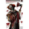 Horrorclown Wandfolie -Halloween Lieferungen horrorclown wandfolie halloween partydeko halloweenclown deko wall foil killer clown 26476