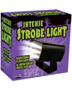 Schwarzes Mini Stroboskop -Halloween Lieferungen intense strobe light led beleuchtung fuer deine halloween dekoration 28355 2