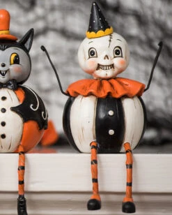 Halloween Lieferungen -Halloween Lieferungen johanna parker skelett pumpkin body vintage figur skeleton pumpkin body vintage figure halloween dekoration 52925 2