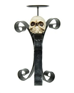 Kerzenhalter Mit Totenschädel 5 Kerzenhalter Mit Totenschädel -Halloween Lieferungen kerzenstaender mit totenkopf kerzenleuchter deko gothic dekoration halloween dekoration skull candle holder 36529 1