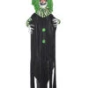 Horror Clown Mit Grünen Haaren & LED Augen -Halloween Lieferungen killer clown mit gruenen haaren und led augen killer clown with green hair and led eyes halloween deko 50205 01