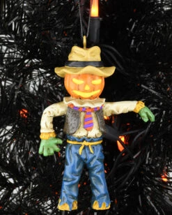 Kürbis Vogelscheuche Christbaumkugel 9,5cm 13 Kürbis Vogelscheuche Christbaumkugel 9,5cm -Halloween Lieferungen kuerbis vogelscheuche weihnachtskugel halloween und horror weihnachtsdeko scarecrow ornament 54755 6