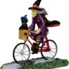 Lemax Spooky Town - Hexe Auf Fahrradtour -Halloween Lieferungen lemax spooky town be witching bike ride halloween deko hexe auf fahrradtour spooky town figur kaufen 53860