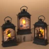 Beleuchtete Laterne Mit Halloween Motiv 13cm 2 Beleuchtete Laterne Mit Halloween Motiv 13cm -Halloween Lieferungen leuchtende laterne mit halloween motiv 13cm lighted halloween lantern with led candle halloween lampe 54286