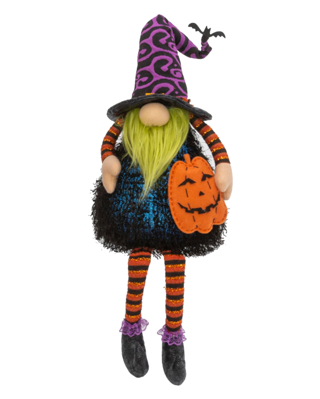 Leuchtender Halloween Zwerg Kantenhocker Mit Kürbis 75cm 3 Leuchtender Halloween Zwerg Kantenhocker Mit Kürbis 75cm