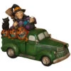 Halloween Pick Up Mit Hexe Leuchtend 24cm 2 Halloween Pick Up Mit Hexe Leuchtend 24cm -Halloween Lieferungen leuchtender halloween pick up mit hexe 24cm lighted resin halloween truck with witch 54276