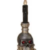 Leuchtender Totenschädel Mit Kerze 36cm -Halloween Lieferungen leuchtender totenkopf mit kerze 36cm lighted stacking skull with candle halloween totenschaedel deko 52549