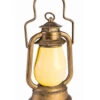 Messingfarbene Grubenlaterne Mit Licht -Halloween Lieferungen messingfarbene grubenlaterne golden mineshaft lantern with light halloween deko 39474 01