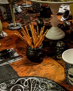 Mini Hexenkessel 12er Packung -Halloween Lieferungen mini hexenkessel halloween hexenkessel trick or treat koerbchen suesses oder saures geschenk kessel 19461 2