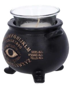 Spirit Hexenkessel Als Teelichthalter 9cm -Halloween Lieferungen ouija hexenkessel als teelichthalter spirit witches cauldron tealight holder gothic deko 51157 02