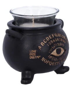 Spirit Hexenkessel Als Teelichthalter 9cm -Halloween Lieferungen ouija hexenkessel als teelichthalter spirit witches cauldron tealight holder gothic deko 51157 04