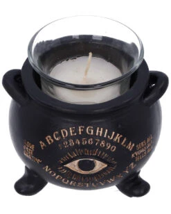 Spirit Hexenkessel Als Teelichthalter 9cm -Halloween Lieferungen ouija hexenkessel als teelichthalter spirit witches cauldron tealight holder gothic deko 51157 06
