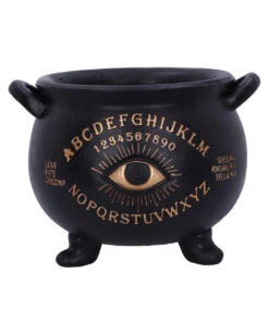 Spirit Hexenkessel Mit Auge 22,3cm -Halloween Lieferungen ouija hexenkessel mit sehendem auge ouija witches cauldron with seeing eye halloween deko 51061 01