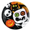 Halloween Monster Partyteller 8 Stück -Halloween Lieferungen pappteller halloween monster partygeschirr bunte partyteller paper plates halloween 26465