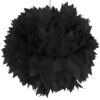 Schwarzer Pompom 30cm 1 Schwarzer Pompom 30cm -Halloween Lieferungen pom pom schwarz 30cm halloween dekoration pompom geburstags deko schwarz 29962
