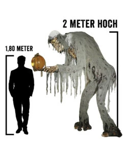 Großer Jack Reaper Mit Sprechendem Kürbis Halloween Animatronic -Halloween Lieferungen riesiger jack reaper mit sprechendem kuerbis halloween animatronic prowling jack reaper halloween prop animatronic horror und halloween deko 51244 4