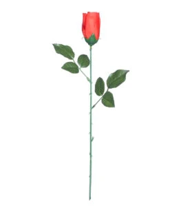 Rote Deko Rose Mit Stiel -Halloween Lieferungen rote rose mit stiel red rose with stalk kostuemzubehoer 38534 02