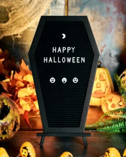 Sarg Buchstabentafel 13 Sarg Buchstabentafel -Halloween Lieferungen sarg buchstabentafel coffin letterboard halloween und gothic deko 51485 5