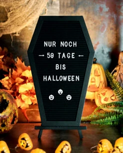 Sarg Buchstabentafel 11 Sarg Buchstabentafel -Halloween Lieferungen sarg buchstabentafel coffin letterboard halloween und gothic deko 51485 6