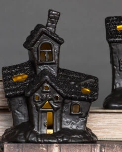 Beleuchtete Grusel Glitzer Geisterhaus Deko 9 Beleuchtete Grusel Glitzer Geisterhaus Deko -Halloween Lieferungen scary glitter geisterhaus deko mit led scary glitter light up haunted house halloween spukhaus deko 53048 4