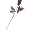 Violette Gothic Rose Mit Glitzer 1 Violette Gothic Rose Mit Glitzer -Halloween Lieferungen schwarz violette kunstrose gothic rose mit glitzer halloween deko 38226