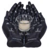 Schwarze Chiromantie-Hände Teelichthalter 2 Schwarze Chiromantie-Hände Teelichthalter -Halloween Lieferungen schwarze handlese haende kerzenhalter schwarze chiromantie haende teelichthalter 51059 01