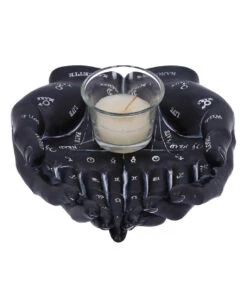 Schwarze Chiromantie-Hände Teelichthalter 11 Schwarze Chiromantie-Hände Teelichthalter -Halloween Lieferungen schwarze handlese haende kerzenhalter schwarze chiromantie haende teelichthalter 51059 03