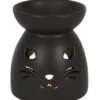 Schwarze Katze Duftöl Brenner -Halloween Lieferungen schwarze katze duftoel lampe black cat cut out oil burner halloween tischdeko 50804 01