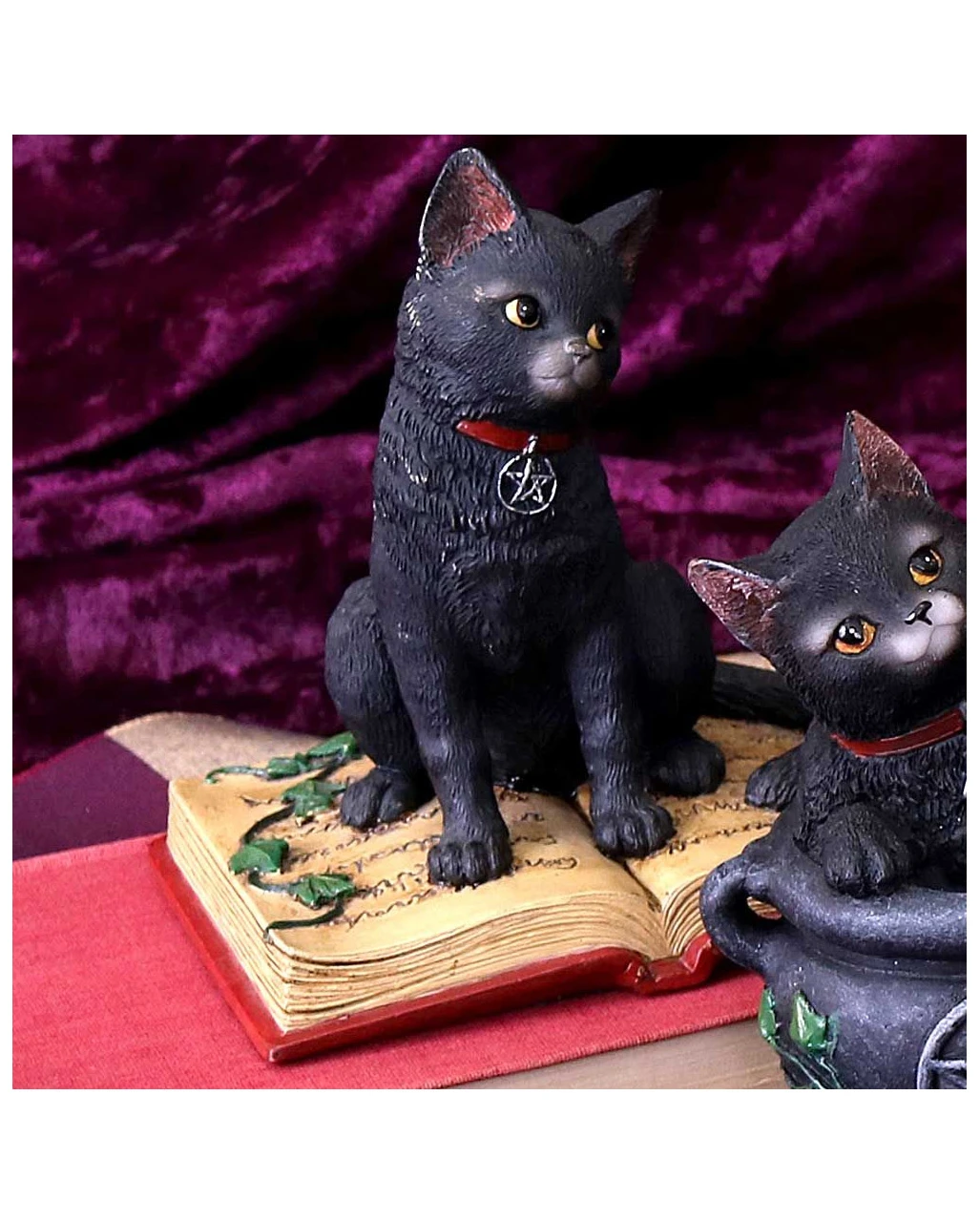 Schwarze Hexenkatze Mit Pentagramm 7 Schwarze Hexenkatze Mit Pentagramm – Bild 5