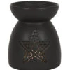 Schwarzer Pentagramm Duftöl Brenner -Halloween Lieferungen schwarze pentagram duftoel lampe schwarzer pentagram duftoel brenner black pentagram fragrance oil lamp 50641 01