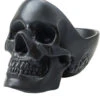 Schwarze Totenschädel Schale 27cm 1 Schwarze Totenschädel Schale 27cm -Halloween Lieferungen schwarze totenkopf schale schwarze totenschaedel schale black skull trinket dish 53491 01