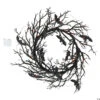 Schwarzer Gothic Kranz Mit Fledermäusen & LED Licht 2 Schwarzer Gothic Kranz Mit Fledermäusen & LED Licht -Halloween Lieferungen schwarzer halloween kranz mit fledermaeusen und licht light up black bat wreath halloween decoration 51527 01