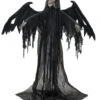 Schwarzer Pestengel Mit Licht, Sound & Bewegung 1 Schwarzer Pestengel Mit Licht, Sound & Bewegung -Halloween Lieferungen schwarzer todesengel mit bewegungs sound und licht halloween animatronic halloween deko 53913 01