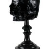 Schwarzer Totenschädel Als Ringehalter 21cm -Halloween Lieferungen schwarzer totenkopf als ringehalter schwarzer totenschaedel als ringhalter black skull ring holder gothic wohnaccessoire 54858 01