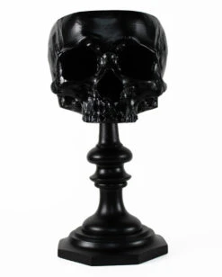 Schwarzer Totenschädel Als Ringehalter 21cm -Halloween Lieferungen schwarzer totenkopf als ringehalter schwarzer totenschaedel als ringhalter black skull ring holder gothic wohnaccessoire 54858 02