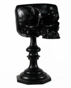 Schwarzer Totenschädel Als Ringehalter 21cm -Halloween Lieferungen schwarzer totenkopf als ringehalter schwarzer totenschaedel als ringhalter black skull ring holder gothic wohnaccessoire 54858 03