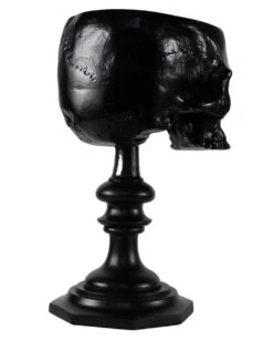 Schwarzer Totenschädel Als Ringehalter 21cm -Halloween Lieferungen schwarzer totenkopf als ringehalter schwarzer totenschaedel als ringhalter black skull ring holder gothic wohnaccessoire 54858 04