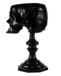 Schwarzer Totenschädel Als Ringehalter 21cm -Halloween Lieferungen schwarzer totenkopf als ringehalter schwarzer totenschaedel als ringhalter black skull ring holder gothic wohnaccessoire 54858 05