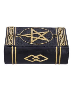 Schwarzes Buch Magischer Sprüche Schmuckschatulle -Halloween Lieferungen schwarzes buch der zaubersprueche schatulle gothic und wicca deko und geschenkartikel 52219 3