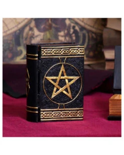 Schwarzes Buch Magischer Sprüche Schmuckschatulle -Halloween Lieferungen schwarzes buch der zaubersprueche schatulle gothic und wicca deko und geschenkartikel 52219 7