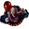 3D Deko Folie Horror Clown Selbstklebend -Halloween Lieferungen selbstklebende 3d deko folie horror clown self adhesive 3d deco foil horror clown halloween wanddekoration 53251