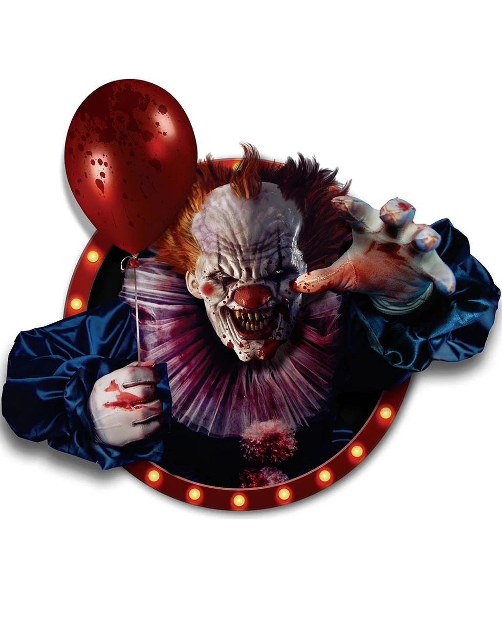 3D Deko Folie Horror Clown Selbstklebend 3 3D Deko Folie Horror Clown Selbstklebend